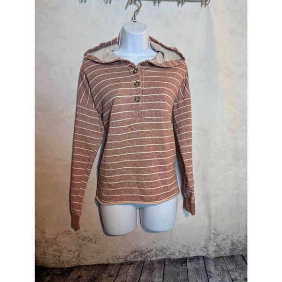 Maurices oversized pullover Henley hoodie medium - Picture 2 of 4